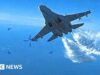 Video shows moment Russian fighter jet hits US drone over Black Sea