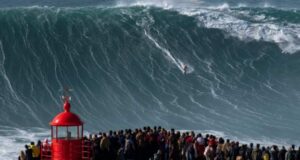 ‘The horizon turned black’ – riding the world’s biggest wave