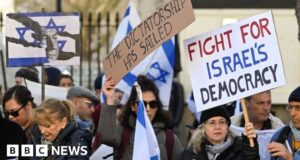 Israel’s Netanyahu meets Sunak at Downing Street amid protests