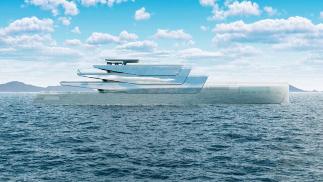 The 3D printed superyacht concept designed to be ‘virtually invisible’