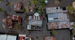 Video: Aerial footage shows homes underwater after record-breaking storm