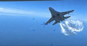 US military releases footage of Russian fighter jet forcing down American drone over Black Sea