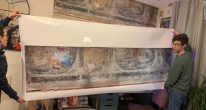 Kitchen renovation unearths paintings nearly 400 years old