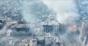 Drone footage shows fallen Russian soldiers in Bakhmut battlefield