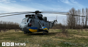 The 40-year-old British helicopter flying in Ukraine