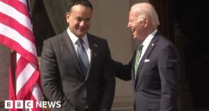 Leo Varadkar welcomes President Biden
