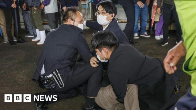 Japan PM Fumio Kishida evacuated after what appears to be smoke bomb thrown