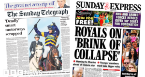 Newspaper headlines: Grand National protests and NHS ‘mega strike’