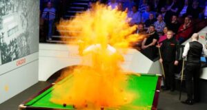 Play stopped by protesters at World Snooker Championship