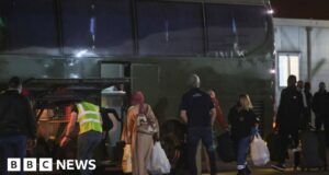 Sudan: First evacuation flight of UK nationals lands in Cyprus