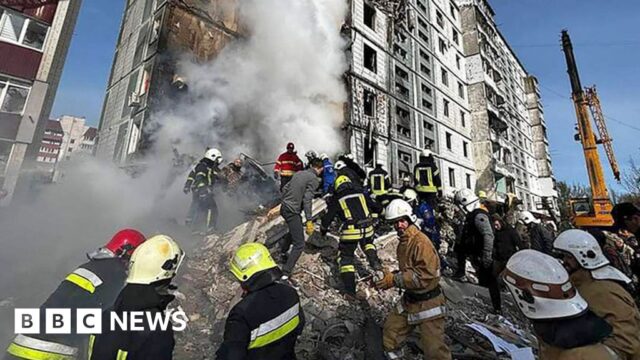Ukraine war: 25 dead as Russian missiles hit cities