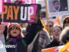 Teacher strikes: Unions team up in England pay dispute