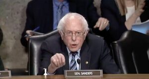 Watch tense exchange between Sanders and GOP senator during hearing