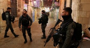 Palestinian man shot dead in disputed circumstances near Jerusalem’s al-Aqsa compound