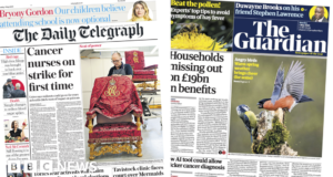 Newspaper headlines: Cancer nurses strike, and £19bn in unclaimed benefits