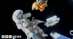 Watch space junk drift away into the dark