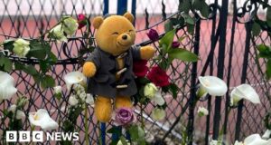 Serbia school attack: Silence and teddies at scene of shooting