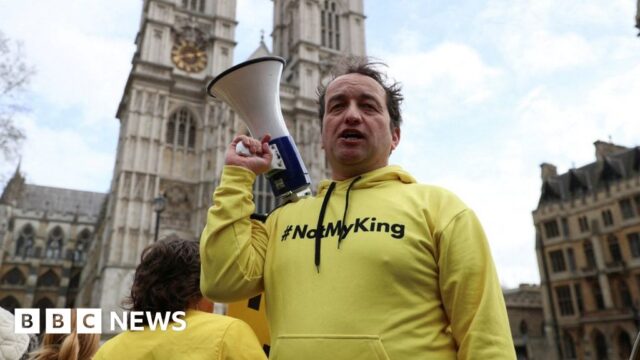 Anti-monarchy group Republic’s chief arrested at Coronation protest