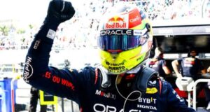 Perez on Miami pole with Verstappen down in ninth