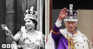 Then and now: Watch two coronations 70 years apart