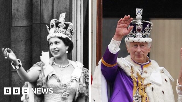 Then and now: Watch two coronations 70 years apart