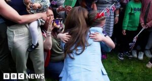 Kate comforts crying girl as royal couple meet crowds