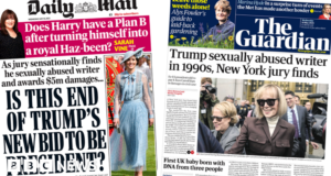 Newspaper headlines: Trump ordered to pay sex abuse accuser $5m