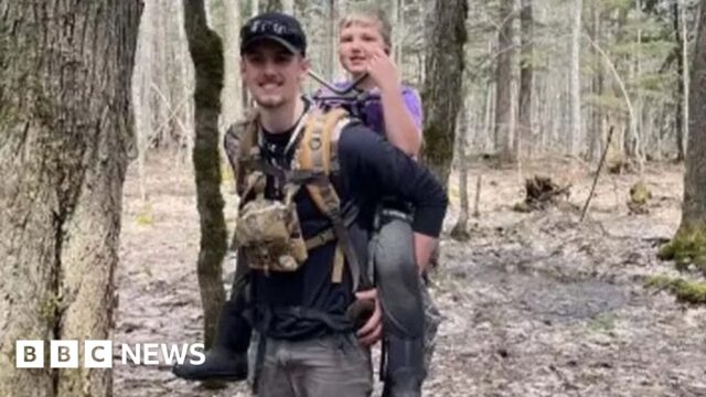 Boy aged eight survives two days in Michigan wilderness by eating snow